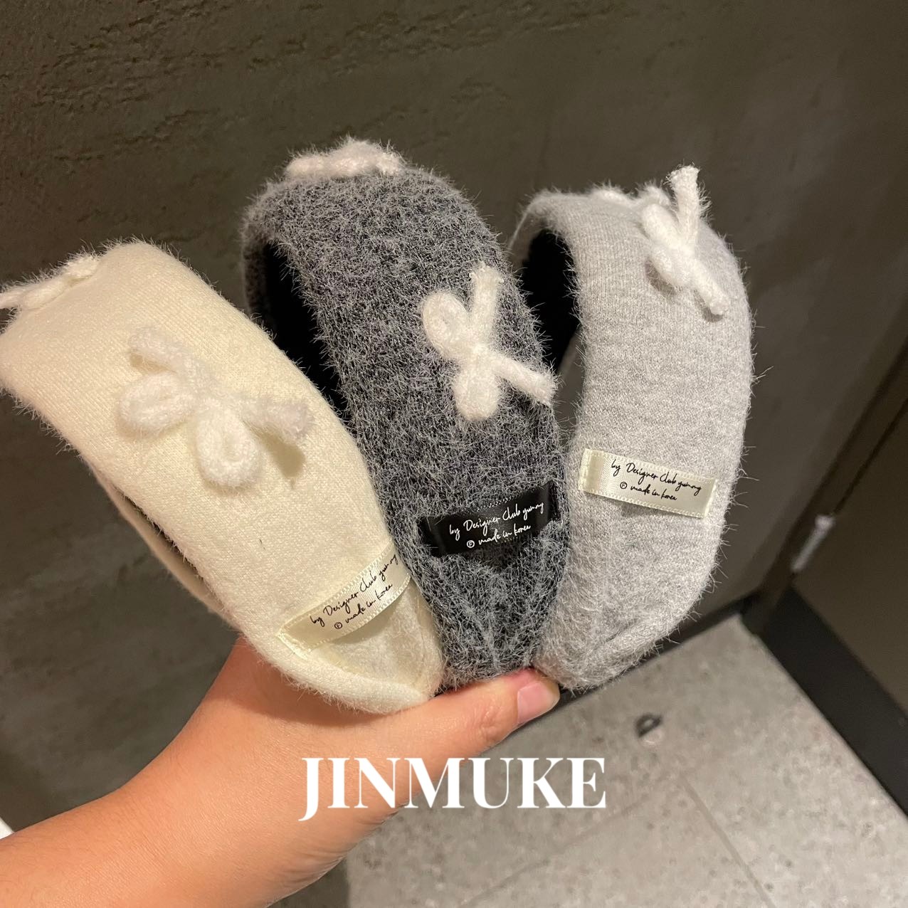 JINMUKE韩国进口发饰品新款气质百搭毛线针织蝴蝶结发箍头箍发卡,饰品/流行首饰/时尚饰品新,发饰,淘宝优惠券,粉丝福利购,淘宝优惠卷