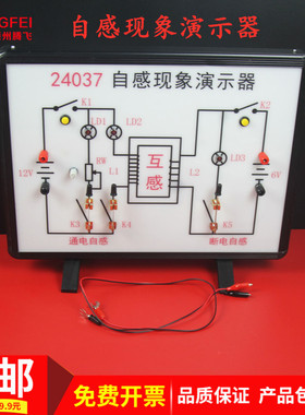 J24037自感现象演示器 通电断电线圈电流电路电磁 实验教学仪器
