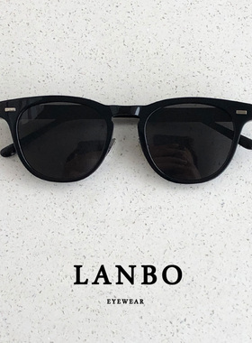 复古板材椭圆框偏光太阳镜