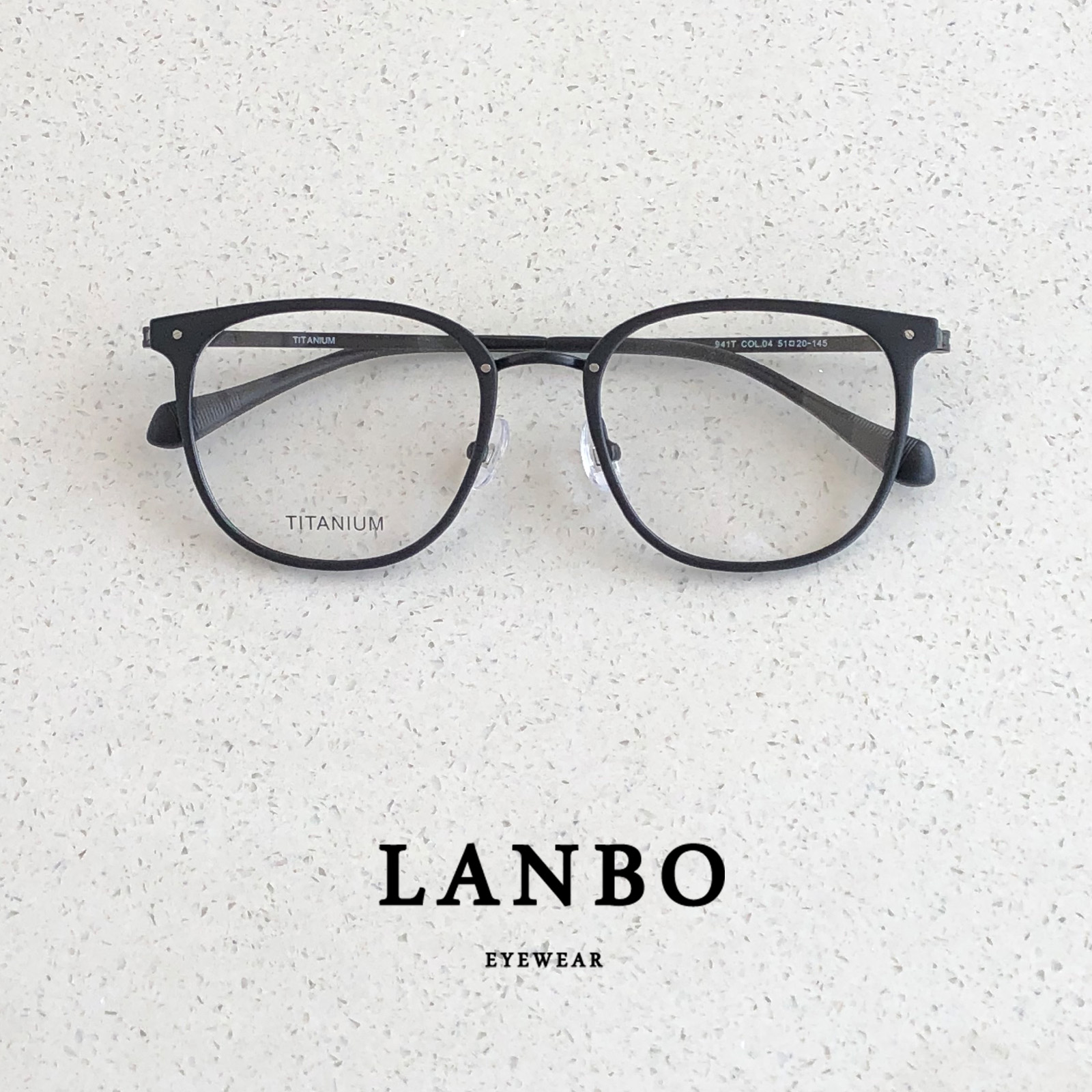 超轻钛架12g斯文方圆框近视眼镜