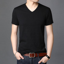 Xia Latin dance men's Short Sleeve Dance T-shirt National Standard Dance Dress Waltz friendship dance dress Modern Dance Top