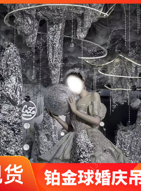 展霸锡纸婚礼堂挂饰圆球