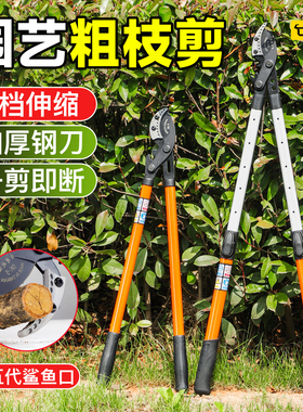 新款五代园林修枝剪刀强力伸缩大剪刀粗枝剪修枝工具果树剪园艺剪