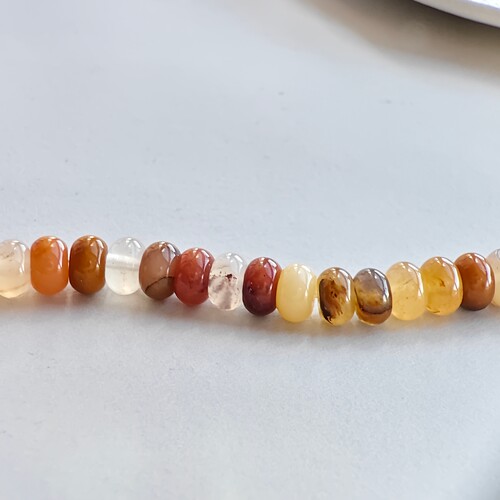 5*8mm天然红玛瑙算盘珠手链