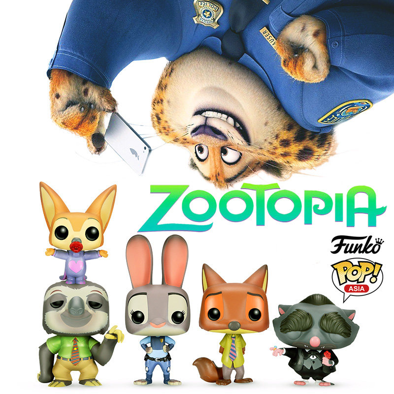 正版funko pop疯狂动物城 周边生日礼物大先生耳廓狐闪电公仔