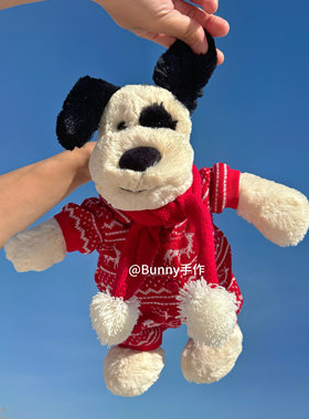 海盗狗害羞狗冬日圣诞睡衣新年睡衣针织衣服可爱圣诞衣服
