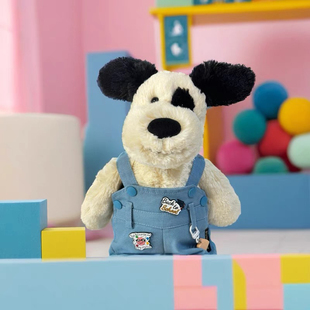 原创手作海盗狗斑点狗原创手作工装 可斜挎出街潮流娃衣搭配 背带裤