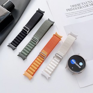 适用三星Galaxy watch7/6/5Pro表带智能4classic高山回环尼龙腕带