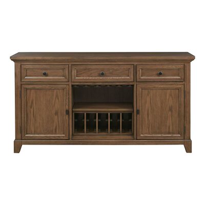 美式乡村轻复古实木餐边柜