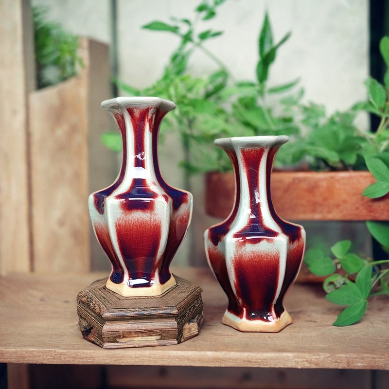 禹州神垕钧瓷花瓶客厅装饰小摆件