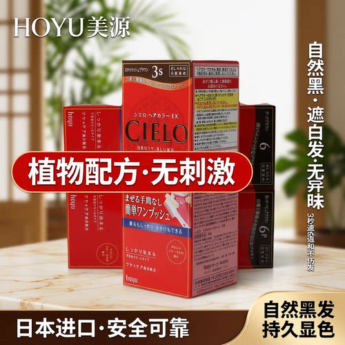 日本hoyu美源宣若染发白发染发剂