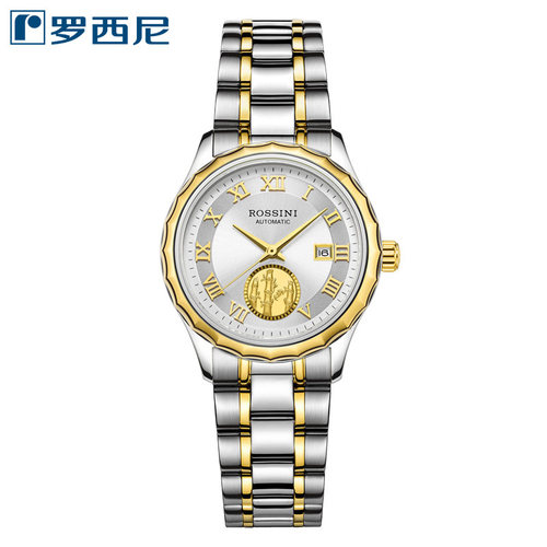 罗西尼35周年回馈启迪系列竹节金币纪念款5900T01A自动机械女表