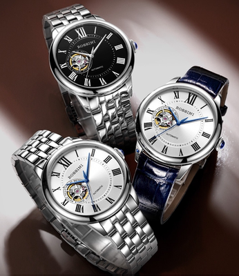 罗西尼35周年回馈纪念款6901蓝爵系列特价自动机械男表全国联保