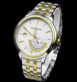 罗西尼表5741T01A夜光手表日历自动机械男表 全国联保