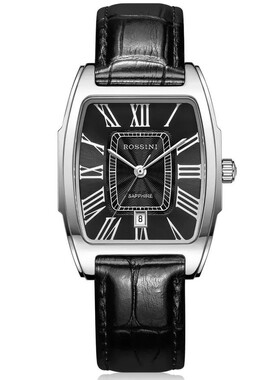 罗西尼表1419W04C复古手表日历男表 全国联保