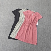 美单圆领速干短袖 连衣裙收腰显瘦凉感抗皱透气大码 运动休闲女裙