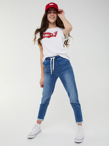 卷边牛仔裤弹力显瘦九分裤女裤