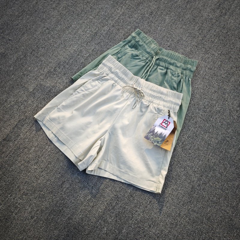 欧美户外徒步速干运动短裤宽松休闲跑步裤高腰高弹力透气热裤