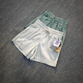 高腰高弹力透气热裤 欧美户外徒步速干运动短裤 宽松休闲跑步裤