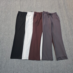 加长裤 亲肤透气莫代尔女运动喇叭裤 松紧腰弹力瑜伽裤 欧美春夏薄款