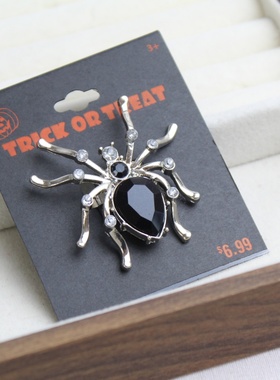 TRICK OR TREAT蜘蛛造型戒指复古时尚个性朋克风活口指环