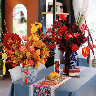 新春年宵花高端开业抱抱花桶乔迁鲜花上海花店同城速递送思南香山