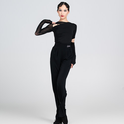 歌瑞亚女成人拉丁训练服长袖