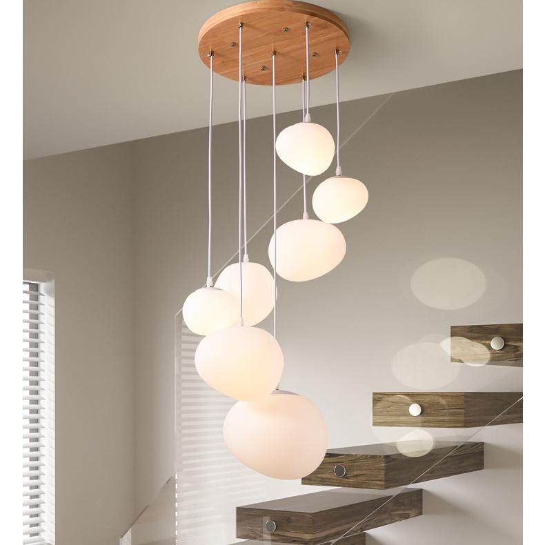 简约楼梯吊灯创意个性长线奶油风鹅卵石公寓复式楼间挑空loft灯,家装灯饰光源,LOFT/复式住宅/楼梯吊灯,淘宝优惠券,粉丝福利购,淘宝优惠卷