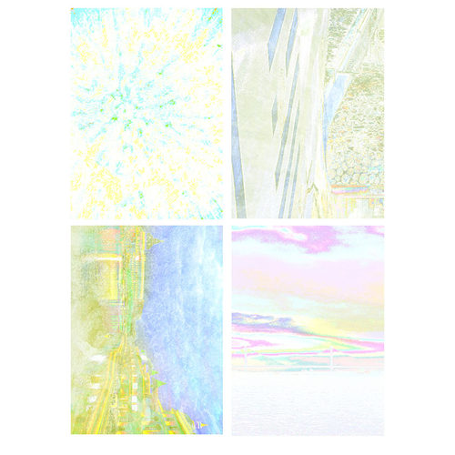 【未裁剪】果片和调色背景 自制手帐贴纸A4和纸不干胶打印