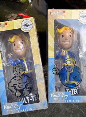 正版 Fallout4辐射4摇头公仔Valut Boy辐射小子12寸30cm收藏公仔