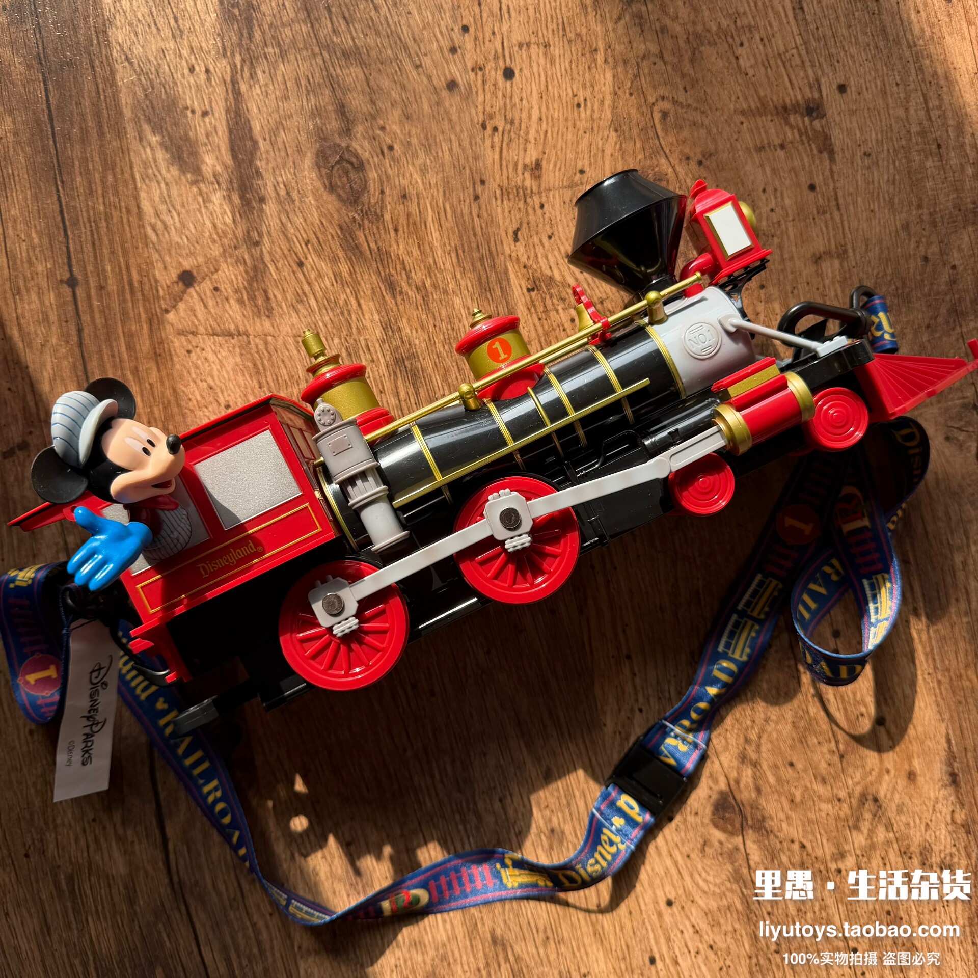 现货正版 100周年限定米奇蒸汽火车模型可发光摆件稀有收藏玩具