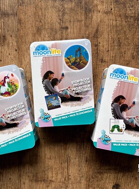 晚安好梦～现货正版 Moonlite便携手机闪光灯投影幻灯片绘本故事