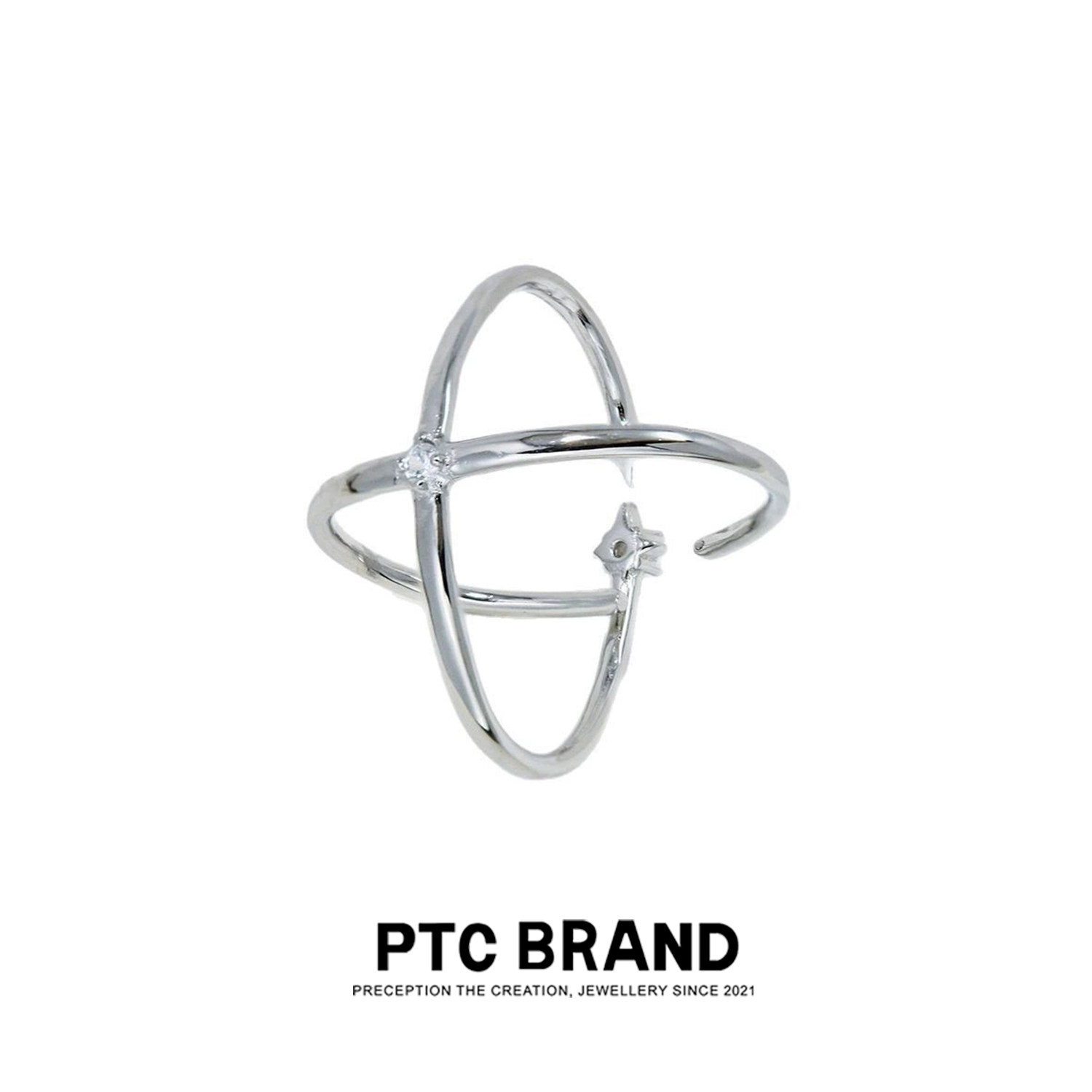 PTC 925纯银戒指小众设计女原创星星极简线条冷淡风高级感指环男,饰品/流行首饰/时尚饰品新,戒指/指环,淘宝优惠券,粉丝福利购,淘宝优惠卷