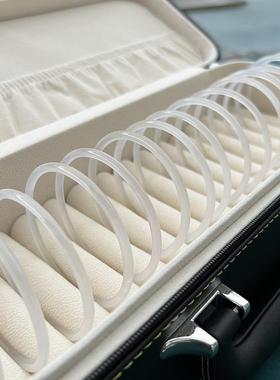 本命年白玛瑙细条手镯复古少女汉服叮当镯白玉髓细条百搭冰透手镯