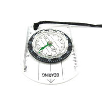 Outdoor multi-functional high-precision transparent portable compass, compass scale with map, survival compass thumbnail 5