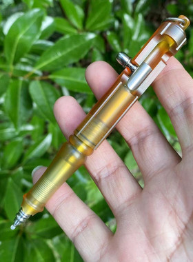 中山英俊 朋克枪栓机械笔  钛合金加Ultem 进口树脂EDC文化书写笔