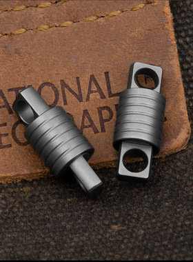 钛合金迷你万向旋转钥匙扣项链配件双头连接挂扣EDC工具简约轻便