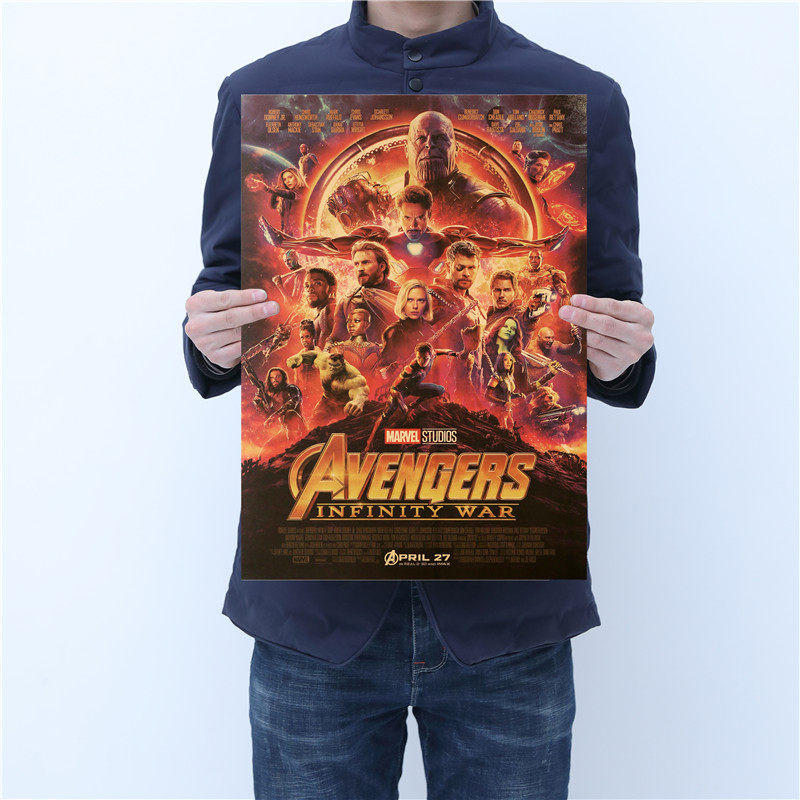 复仇者联盟3 经典电影宿舍海报装饰画酒吧壁纸墙纸贴画海报