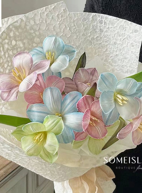 手工水岩纸皱纹纸 肌理纹石纹纸鲜花花束包装水滴纸 DIY花艺礼物