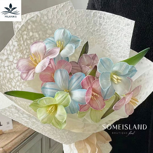 手工水岩纸皱纹纸 肌理纹石纹纸鲜花花束包装水滴纸 DIY花艺礼物