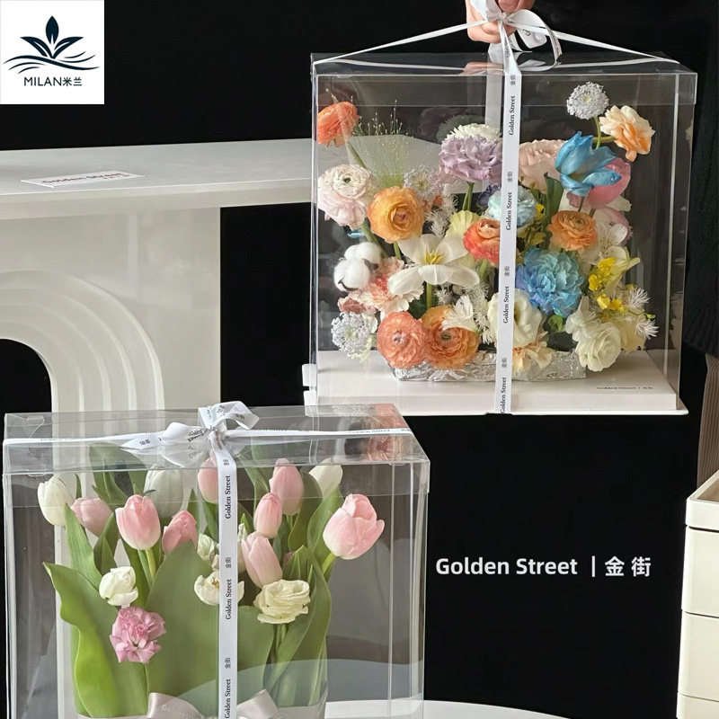 长方形PVC透明蛋糕花盒