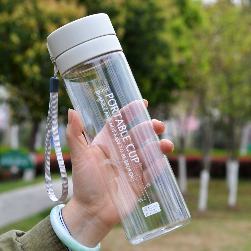 大容量便携耐高温透明防摔塑料杯