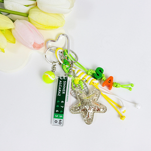 25年法网阿尔卡拉斯钥匙扣温网辛纳网球周边包包挂件亚克力比分牌