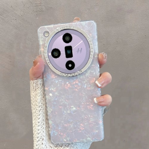 适用于oppofindx7手机壳find x7ultra透明贝壳纹phz110新款网红ins风简约手绳oppofingx7u女全包防摔保护套