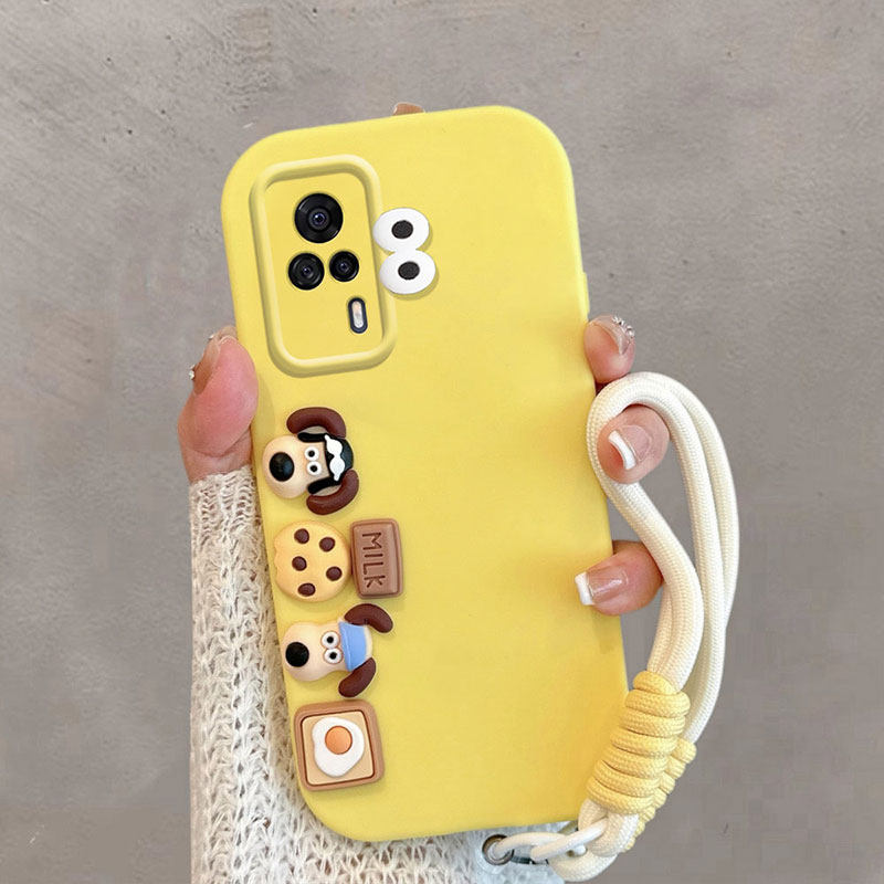 适用于vivos9e手机壳卡通小狗v2048a可爱viv0s9e立体vovos步步高vs9e创意新款全包防摔手绳保护套软壳女款