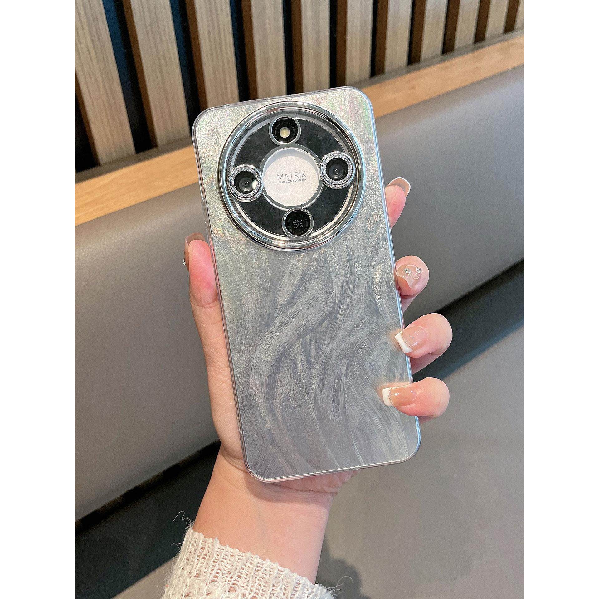 适用于华为荣耀x70手机壳新款女自带镜头膜mtn一an00全包防摔honor70x高级感叉七零anoo简约x7o时尚mtnan00