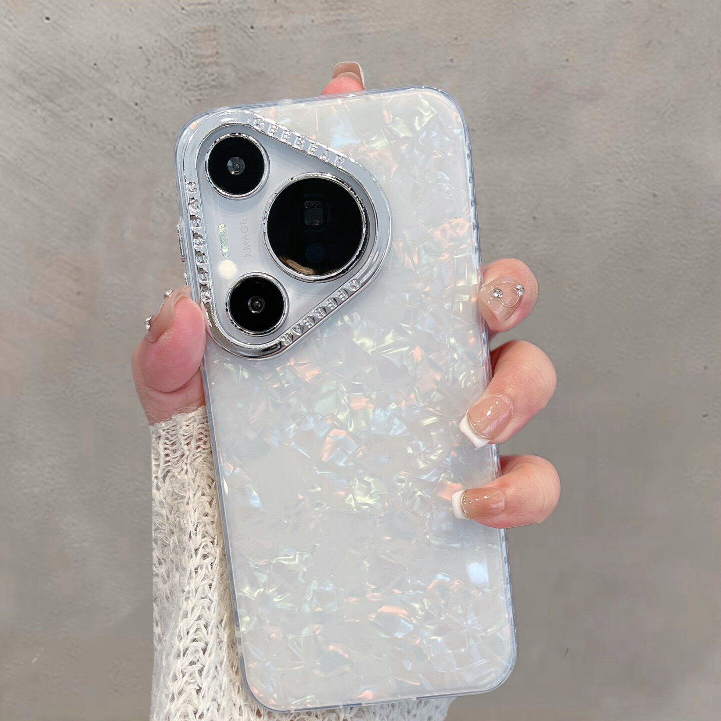 适用于华为pura70手机壳pura80pro透明p70por+新款女p80全包防摔p七零简约pure70十加高级感防摔手链保护套