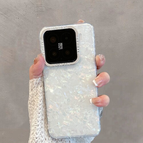 适用于小米15手机壳xiaomi15pro透明贝壳纹24129PN74C新款2410DPN6CC ins风高级感简约女mi十五por防摔保护套