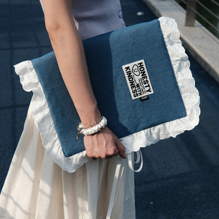 BlankLabel牛仔A4四孔活页夹九宫格相册卡册试卷文件收纳归类