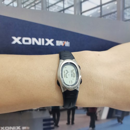 XONIX精准女士小巧时尚潮流防水游泳闹钟学生运动计时电子手表AL